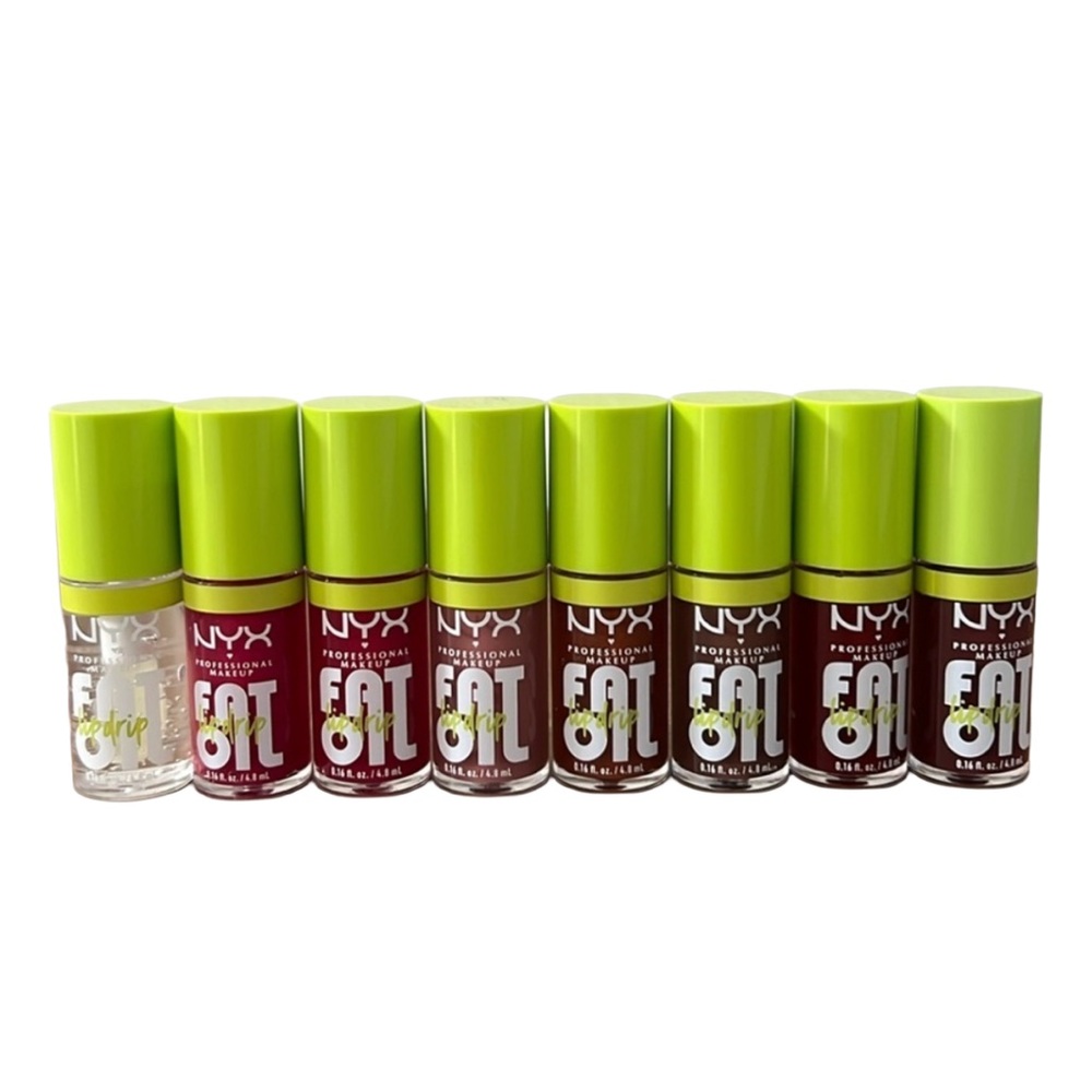 NYX fat lip oil 8 piece bundle